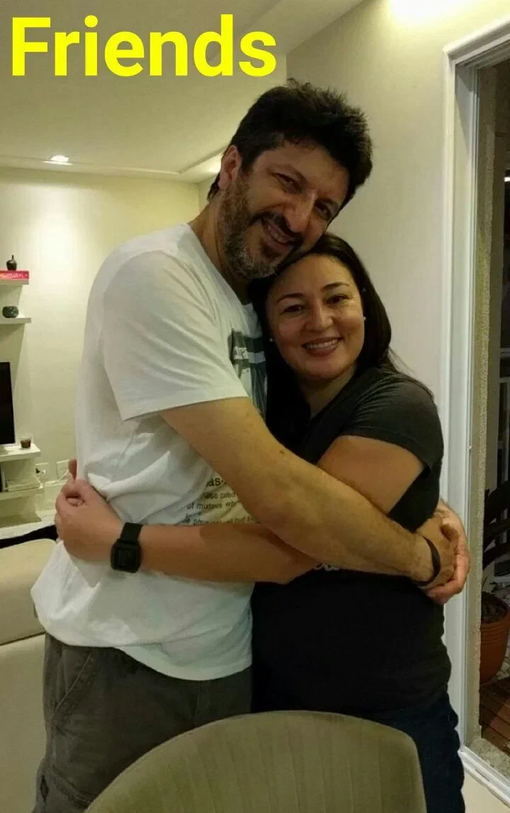 Lito e eu na casa dele, em Guarulhos, 2018